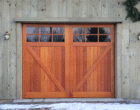 Square Top Artisan Custom Doorworks Wood Carriage House Doors Clinton Corners