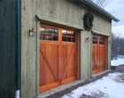 Square Top Artisan Custom Doorworks Wood Carriage House Doors Clinton Corners 2