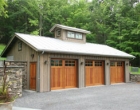 Square Top Wood Carriage House Doors Arlington 3